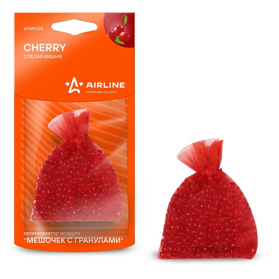 Ароматизатор подвесной (Вишня) "AIRLINE" (мешочек с гранулами) - AIRLINE None None